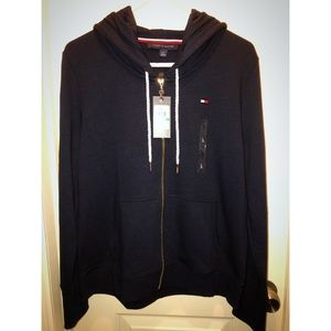 NWT!!! Tommy Hilfiger Navy blue zip up hoodie